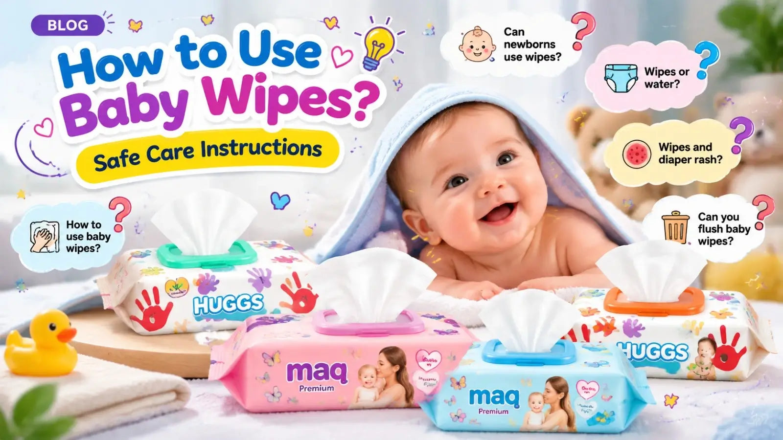 How to Use Baby Wipes? Safe Care Instructions