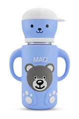 MAQ Premium Bear-Buddy Glass Feeder with Silicone cover