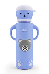 MAQ Premium Bear-Buddy Glass Feeder with Silicone cover