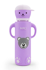 MAQ Premium Bear-Buddy Glass Feeder with Silicone cover