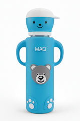 MAQ Premium Bear-Buddy Glass Feeder with Silicone cover