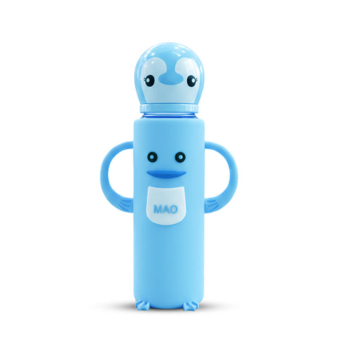 MAQ Premium Bear-Buddy Glass Feeder with Silicone cover