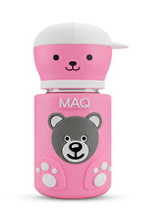 MAQ Premium Bear-Buddy Glass Feeder with Silicone cover