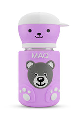 MAQ Premium Bear-Buddy Glass Feeder with Silicone cover