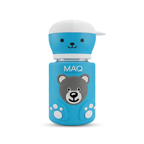 MAQ Premium Bear-Buddy Glass Feeder with Silicone cover