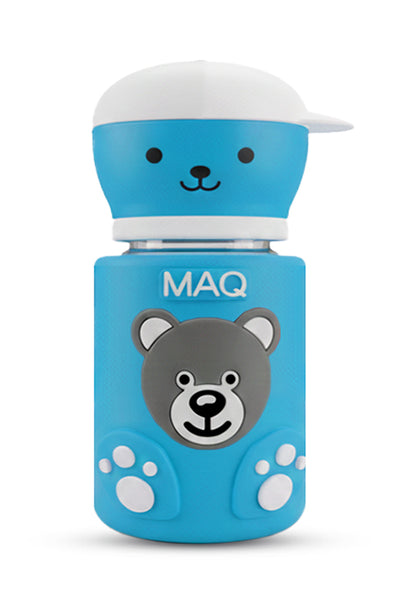 MAQ Premium Bear-Buddy Glass Feeder with Silicone cover