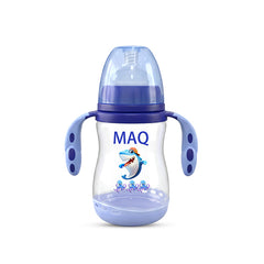 MAQ Wide Neck Dotted Handle Feeder Bottle 240ml