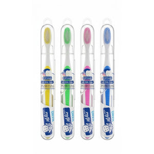 MAQ soft bristle toothbrush set in four colors