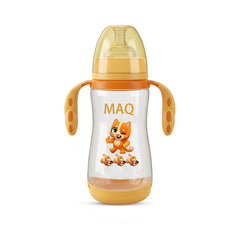 MAQ Wide Neck Dotted Handle Feeder Bottle 310ml