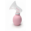 MAQ manual silicone breast pump in soft pink, cordless hands-free pump