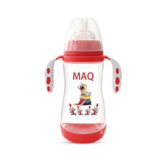 MAQ Wide Neck Dotted Handle Feeder Bottle 310ml