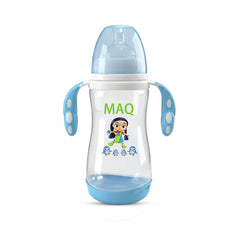 MAQ Wide Neck Dotted Handle Feeder Bottle 310ml