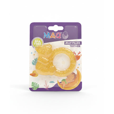 MAQ Premium Jelly-Filled Baby Teether Yellow Koala