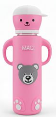 MAQ Premium Bear-Buddy Glass Feeder with Silicone cover