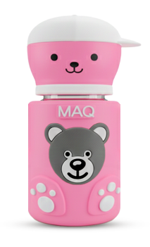 MAQ Premium Bear-Buddy Glass Feeder with Silicone cover