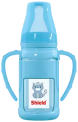 Glass Feeder with Handle and Silicone Protector