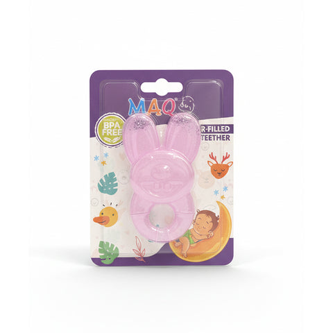 MAQ Premium Jelly-Filled Baby Teether Purple Rabbit